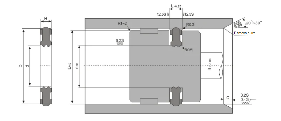 COP Seals Cross Section