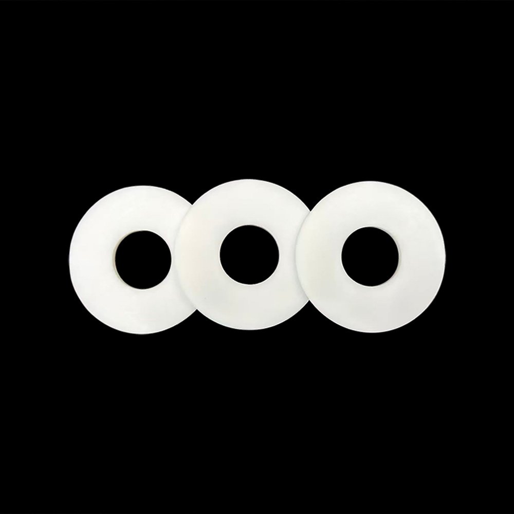 PTFE gasket and washer for chemical-resistant sealing