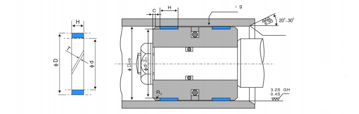 Phenolic Resin With Fabric Wear ring WR
