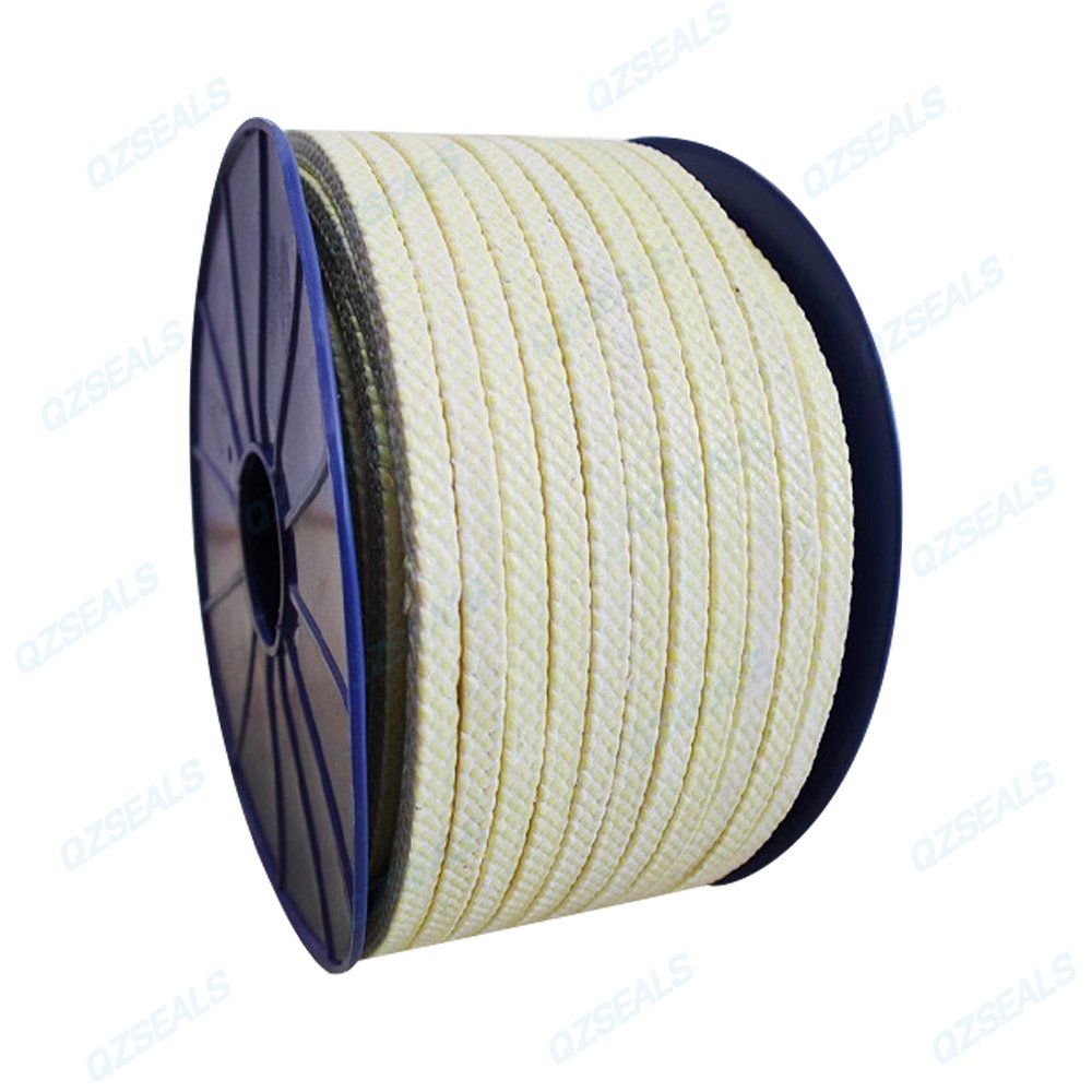 Aramid fiber gland packing with PTFE and oil for industrial pump and valve sealing