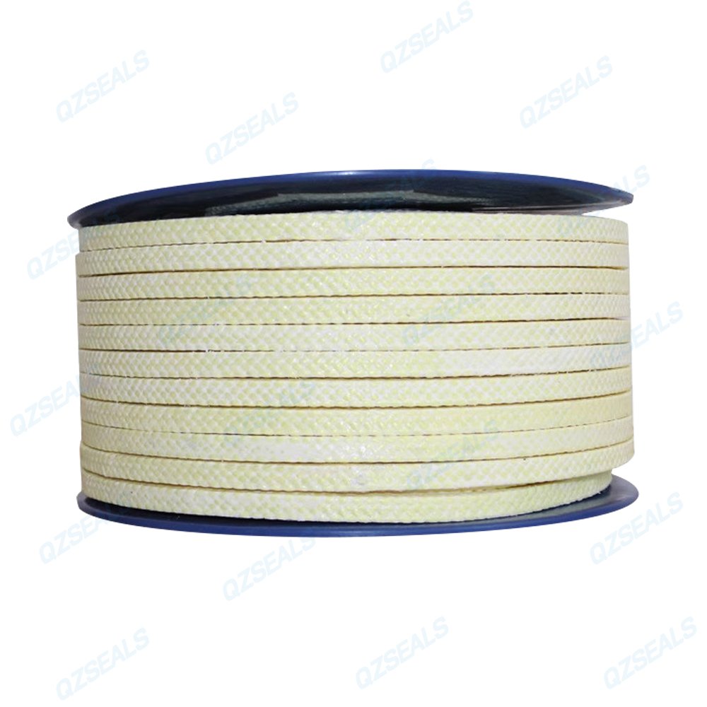 Aramid fiber gland packing with PTFE and oil for industrial pump and valve sealing