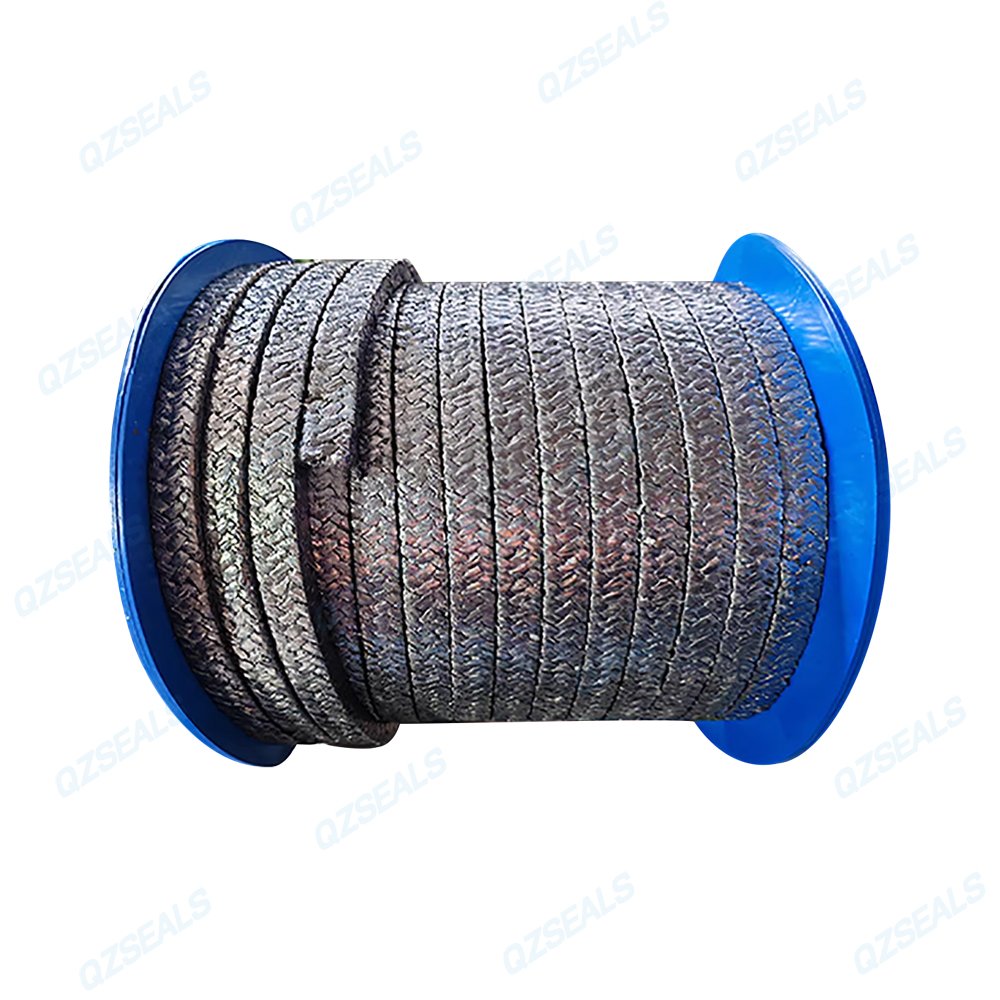 High-Pressure Pure Graphite Gland Packing Rope for Pumps and Valves Image Alt Text