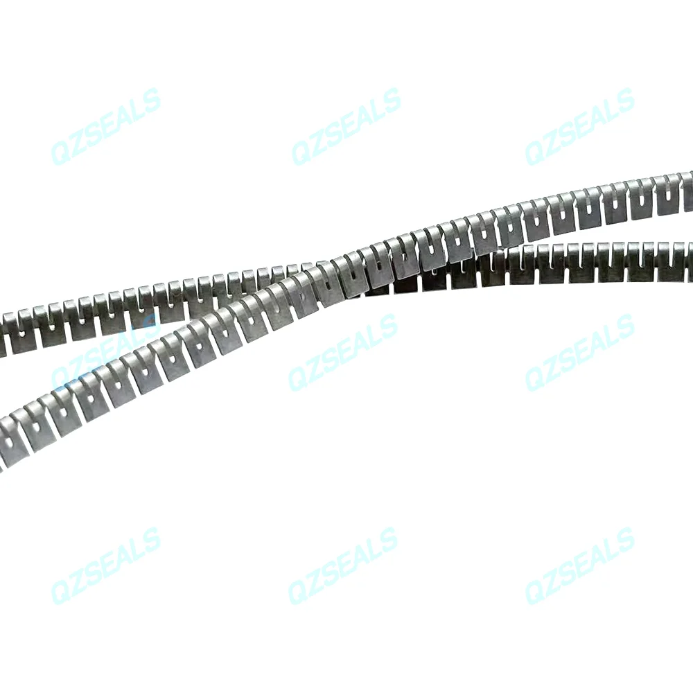 Meander spring made of stainless steel SS301 for spring energized seals