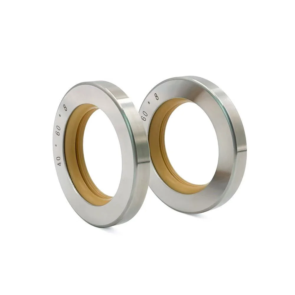 Stainless steel double lips PTFE oil seals for screw air compressor shaft sealing
