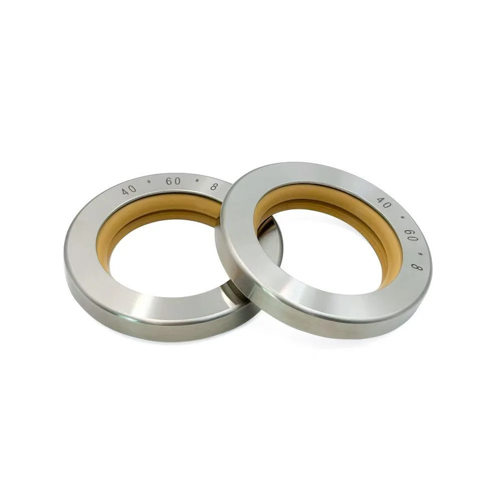 Stainless steel double lips PTFE oil seals for screw air compressor shaft sealing