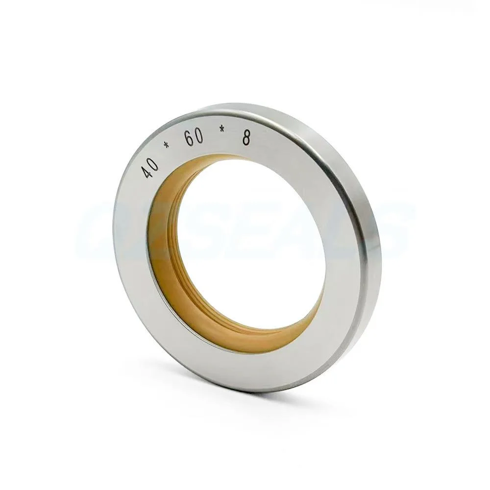 Stainless steel double lips PTFE oil seals for screw air compressor shaft sealing