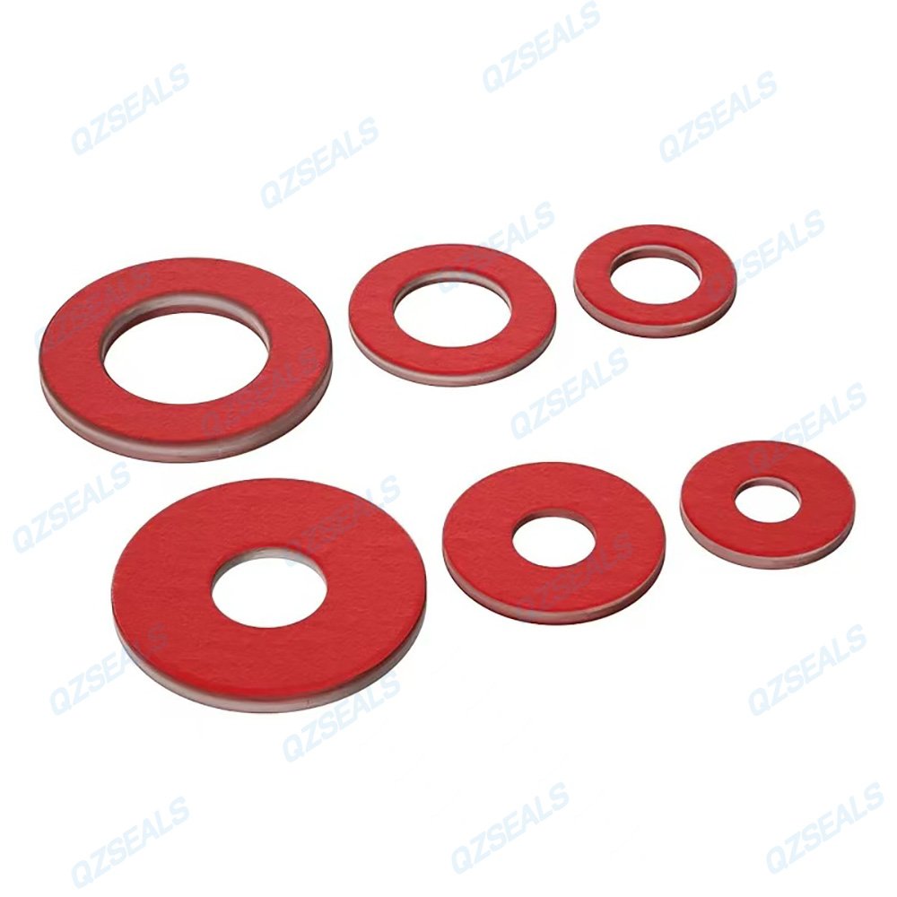Red Steel Paper Gasket-QZSEALS Red steel paper gasket insulating fiber gasket for electrical and industrial applications