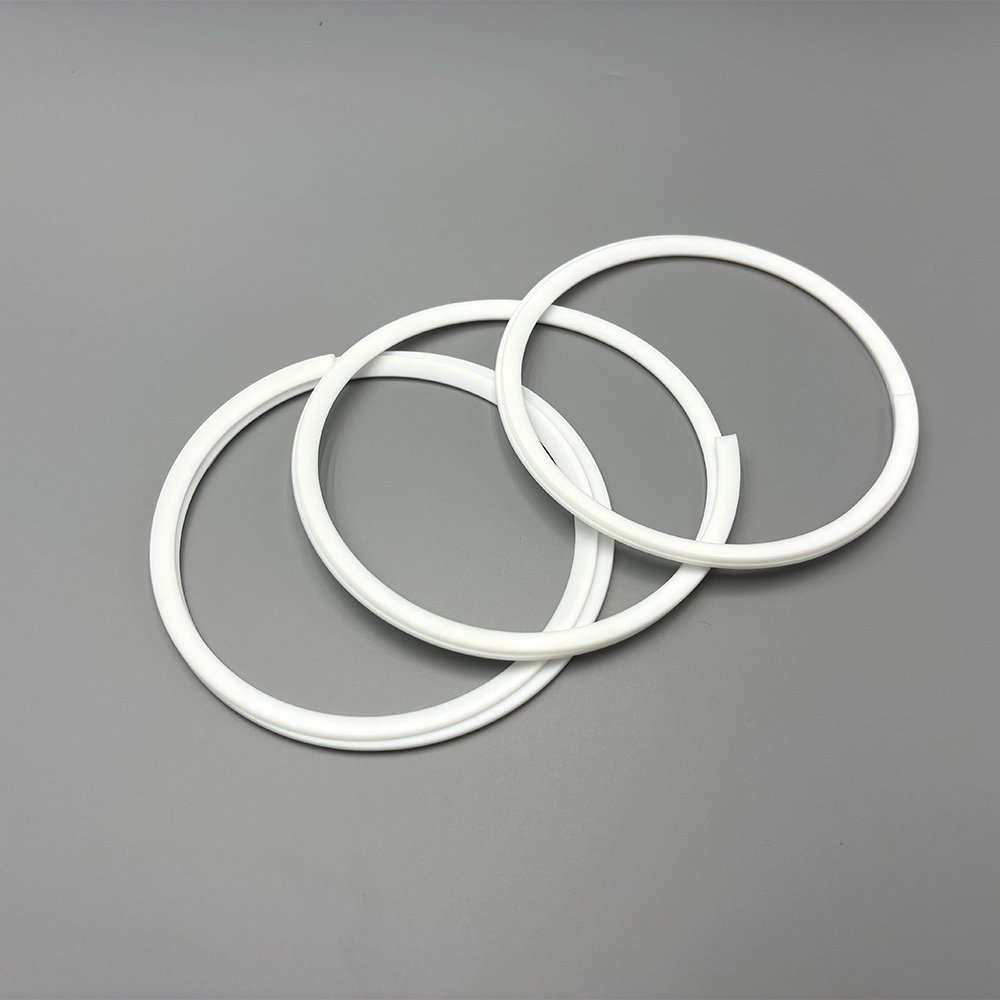 Anillos de respaldo de PTFE con corte en espiral-QZSEALS Anillos de respaldo de PTFE de corte en espiral para aplicaciones de sellado antiextrusión de junta tórica-QZSEALS