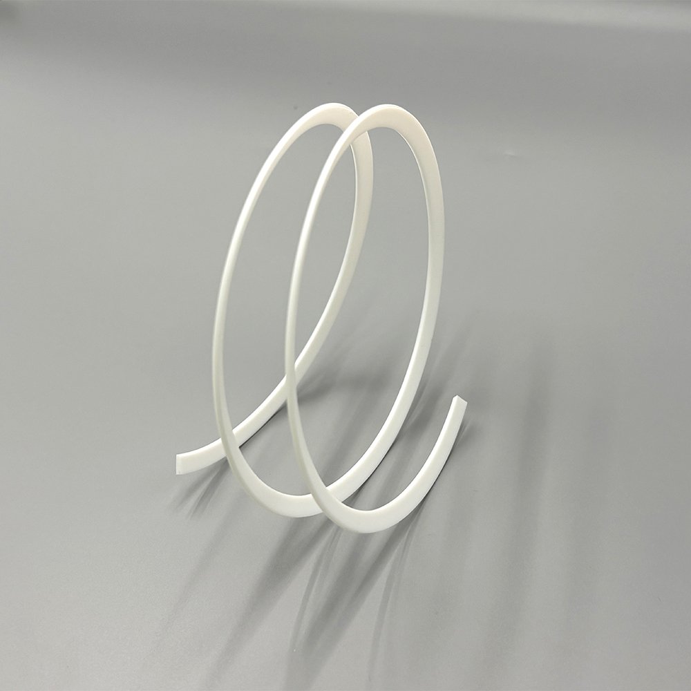 Anillos de respaldo de PTFE con corte en espiral-QZSEALS Anillos de respaldo de PTFE de corte en espiral para aplicaciones de sellado antiextrusión de junta tórica-QZSEALS