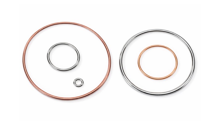 Metal O rings for hydraulic and industrial applications